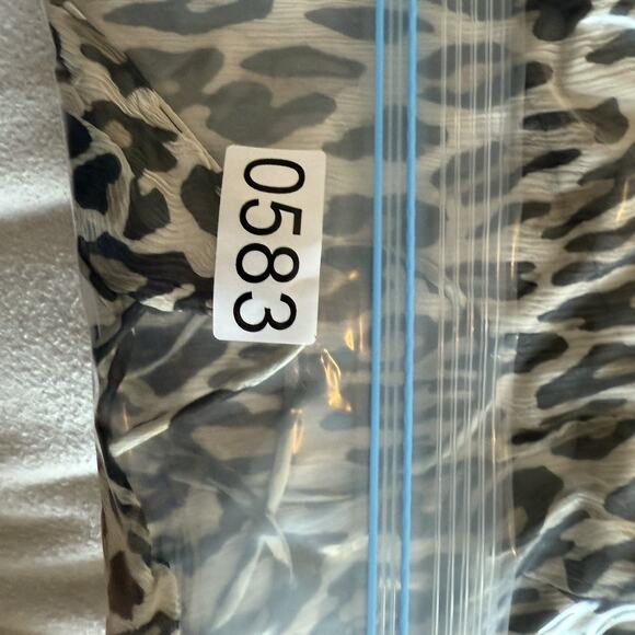 Theory Silk Slip Dress Sz 4 Asymmetrical Waist Maxi Leopard Crinkle Boho Gypsy - Picture 13 of 13